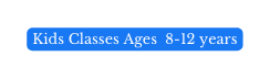 Kids Classes Ages 8 12 years